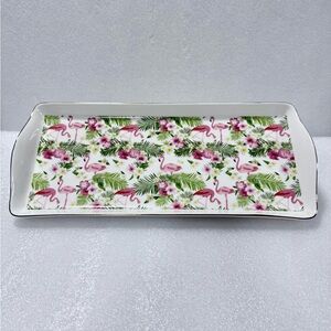 Grace Fine Porcelain Flamingo Tray